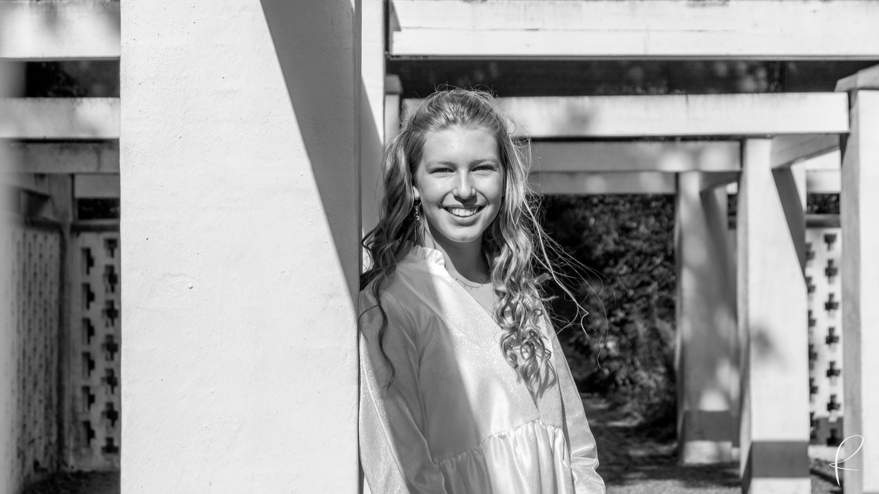 Sort-hvidt portræt af Nathalie